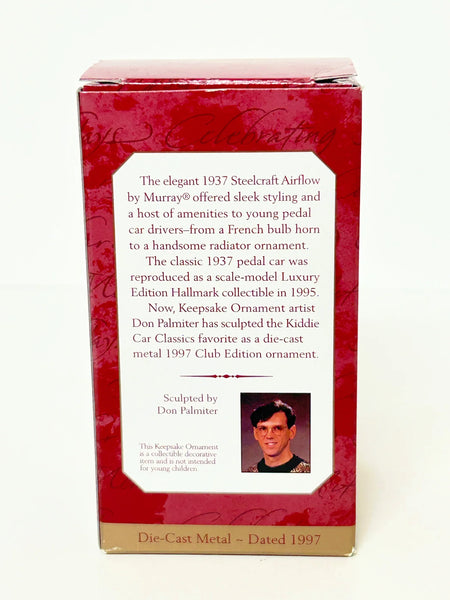 Perfect for collectors and pedal car fans: our Hallmark Keepsake Ornament: 1937 Steelcraft Airflow by Murray provides nostalgic, limited-edition charm. Shop today!