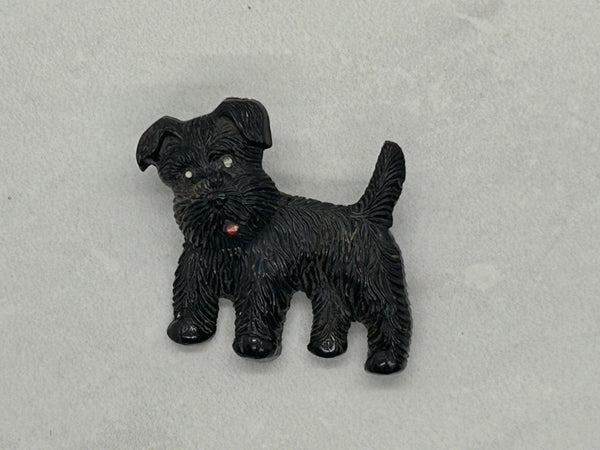 Vintage Black Terrier Dog Brooch - Lamoree’s Vintage