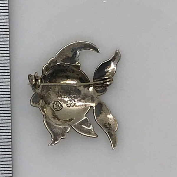 Vintage Detailed Mexican Silver Fish Brooch - Lamoree’s Vintage