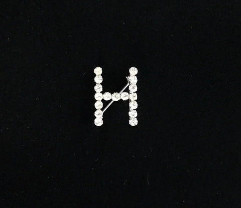 Vintage Rhinestone Initial "H" Pin - Lamoree’s Vintage