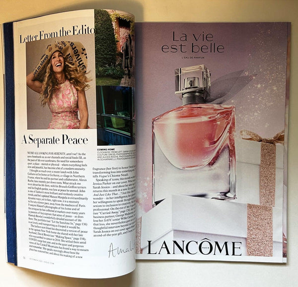 Vogue Magazine, December 2021 Sarah Jessica Parker - Lamoree’s Vintage