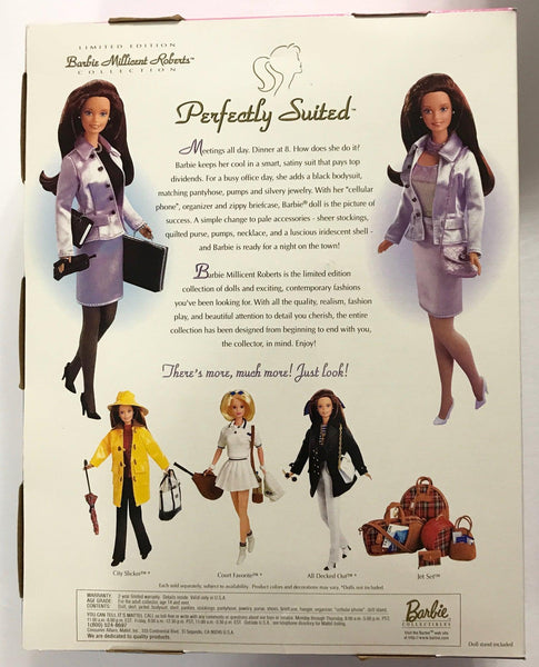 Barbie "Perfectly Suited" Lavender Suit Doll NIB (1997) - Lamoree’s Vintage