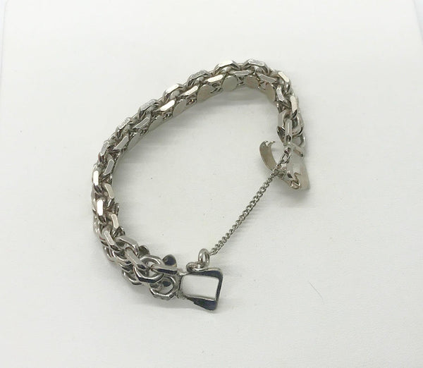 Beautifully Intricate Silver Link Bracelet - Lamoree’s Vintage