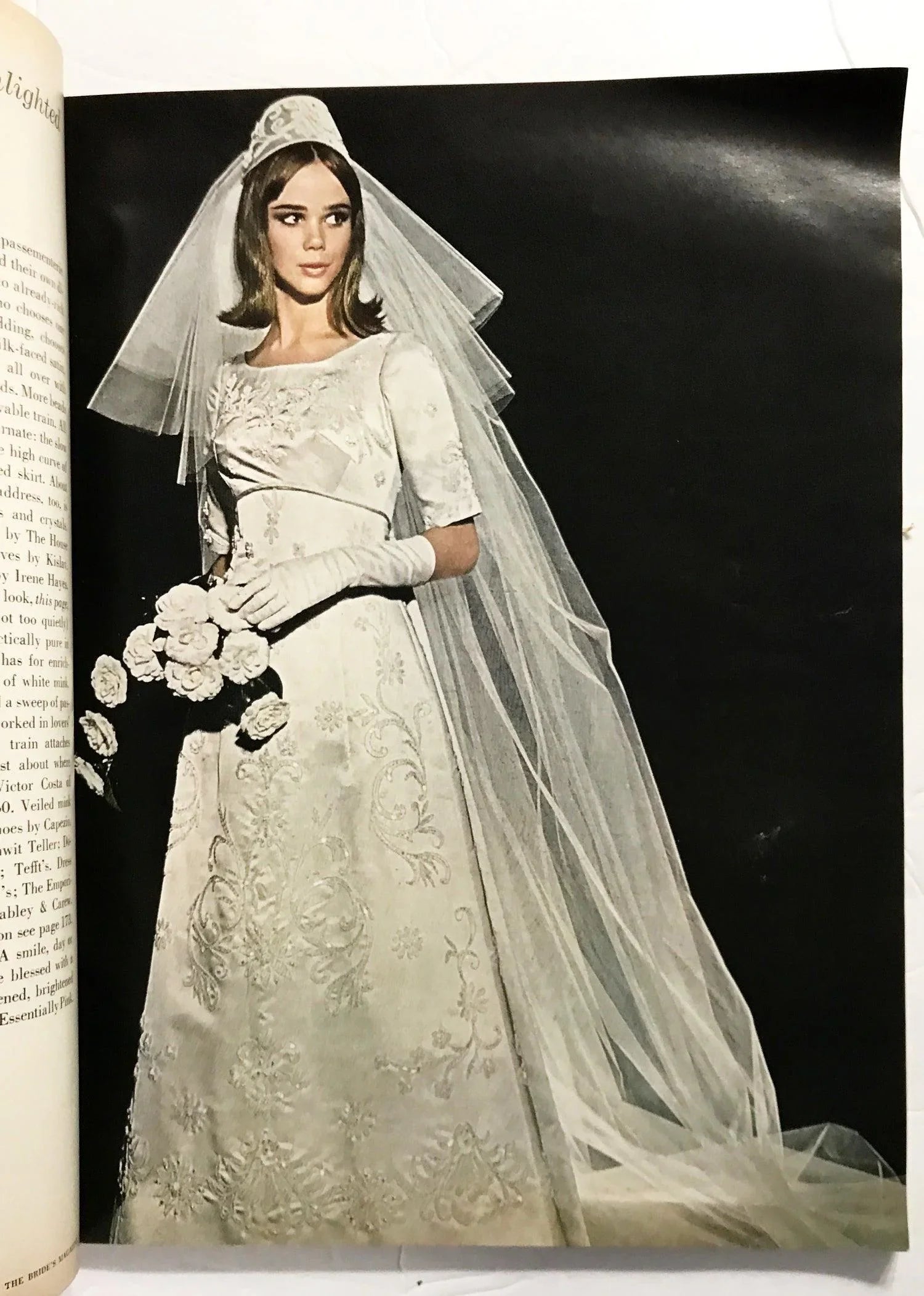 vintage wedding dresses la Bride's Magazine, Autumn 1965