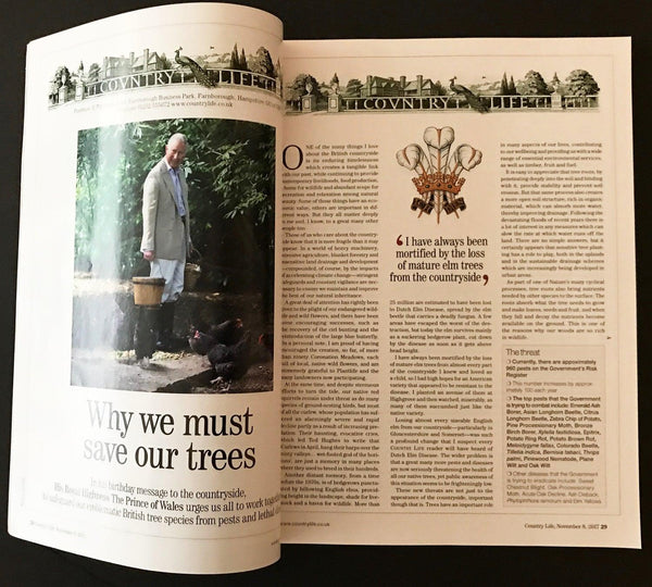 Country Life Magazine, November 8, 2017 Birthday Leader- Prince of Wales - Lamoree’s Vintage