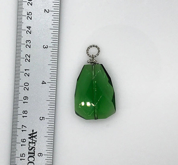 Deep Green Glass Vintage Pendant - Lamoree’s Vintage