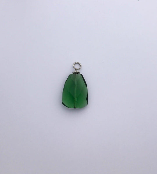 Deep Green Glass Vintage Pendant - Lamoree’s Vintage
