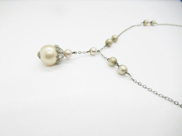 Ethereal Edwardian Style Pearl Drop Vintage Necklace - Lamoree’s Vintage