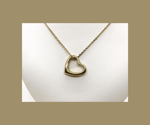 Floating Heart Pendant with Chain - Lamoree’s Vintage