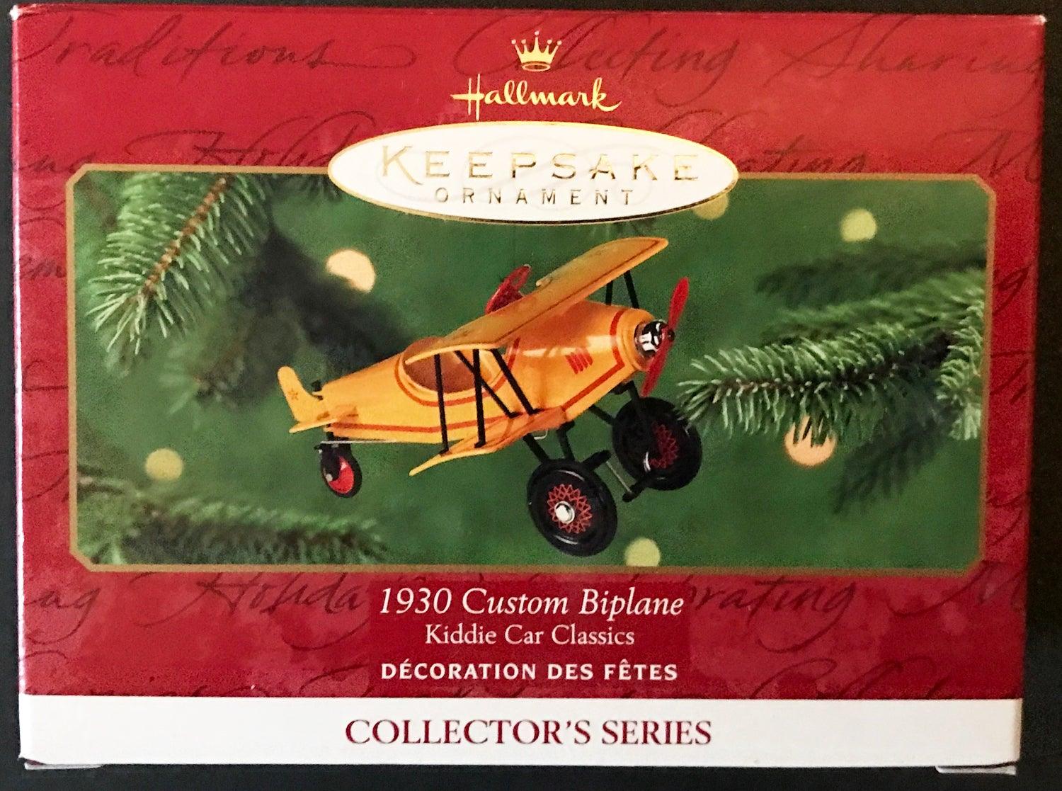 Hallmark Keepsake Ornament 1930 Custom Biplane (2001) NIB - Lamoree’s Vintage