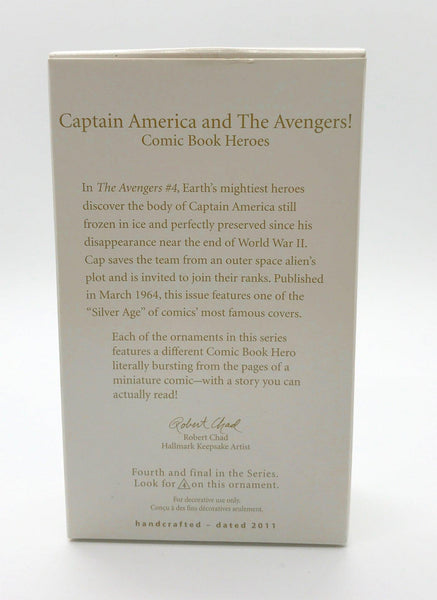 Hallmark Marvel Captain America Ornament (4th in series) (2011) NIB - Lamoree’s Vintage