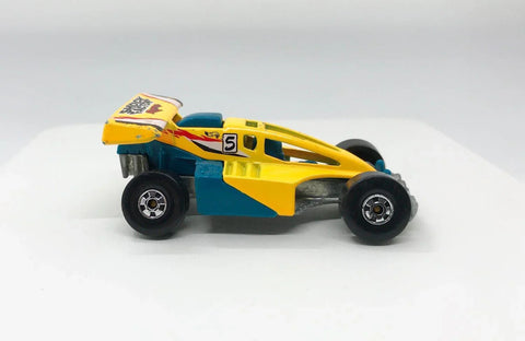 Hot Wheels Blue and Yellow Shock Factor Racer (1998) - Lamoree’s Vintage