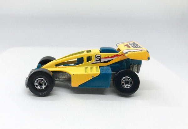 Hot Wheels Blue and Yellow Shock Factor Racer (1998) - Lamoree’s Vintage