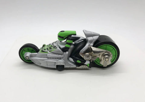 Hot Wheels Green V-Rogue Motorcycle w/Cyborg (2003) - Lamoree’s Vintage
