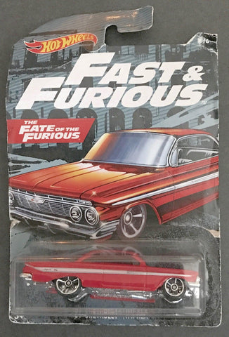Hot Wheels Orange Fast & Furious '61 Chevrolet Impala/ On Card (2019) - Lamoree’s Vintage