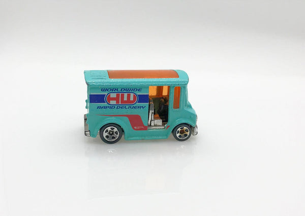 Hot Wheels Teal Bread Box Worldwide Delivery Van (2011) - Lamoree’s Vintage