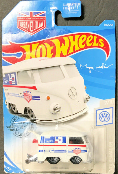 Hot Wheels White Volkswagen Kool Kombi/ On Card (2019) - Lamoree’s Vintage