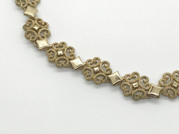 Intricate Vintage Gold Tone Necklace Choker by Avon - Lamoree’s Vintage