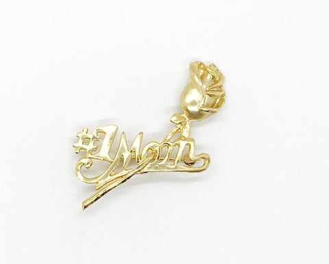 Lavish Mother's Day Gold Tone Brooch with Rose - Lamoree’s Vintage