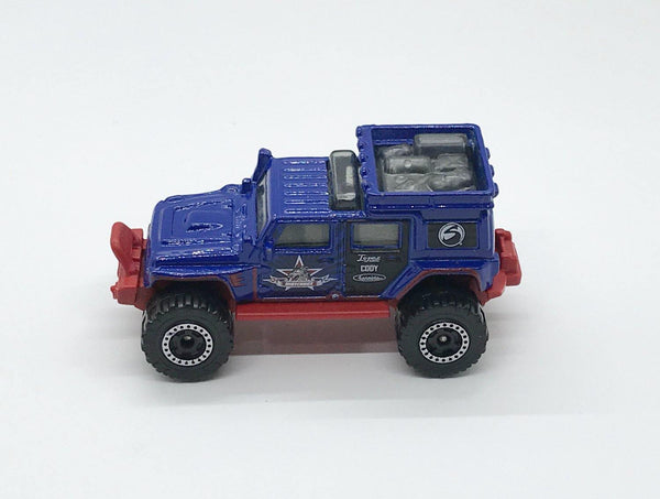 Matchbox Blue and Gray Jeep Wrangler Superlift (2011) - Lamoree’s Vintage