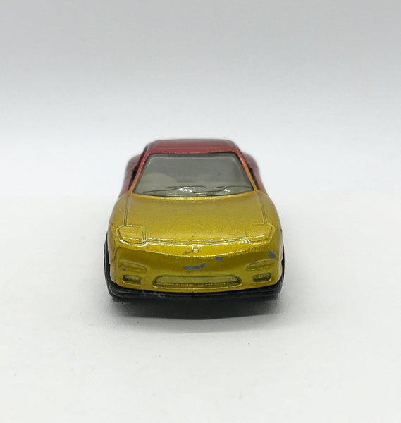Matchbox Red and Gold Ombre Gold RX-7 (1993) - Lamoree’s Vintage