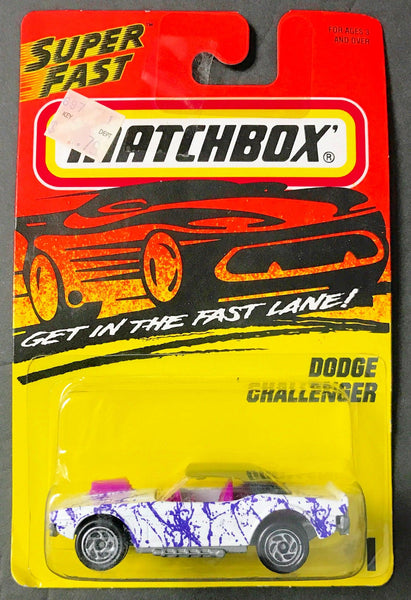 Matchbox Superfast #1 White Dodge Challenger on Card (1996) - Lamoree’s Vintage