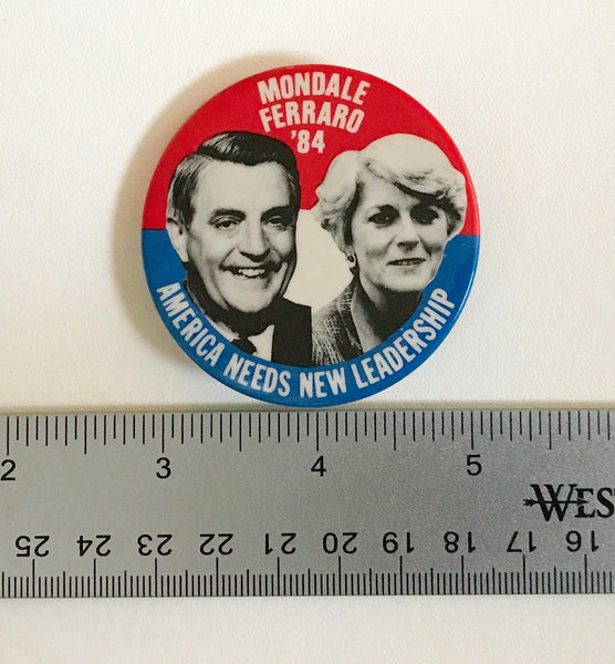Mondale-Ferraro '84 Presidential Campaign Pin Back - Lamoree’s Vintage