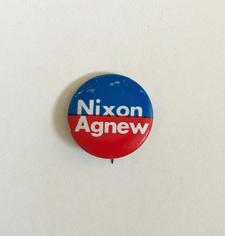 Nixon-Agnew Pin Back 1972 Presidential Campaign - Lamoree’s Vintage