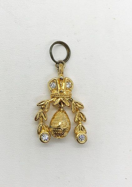 Regal Imperial Pendant with Sparkling Crown - Lamoree’s Vintage