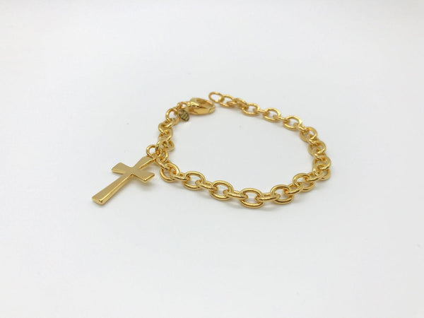Simple Powerful Milor Bracelet with Cross - Lamoree’s Vintage