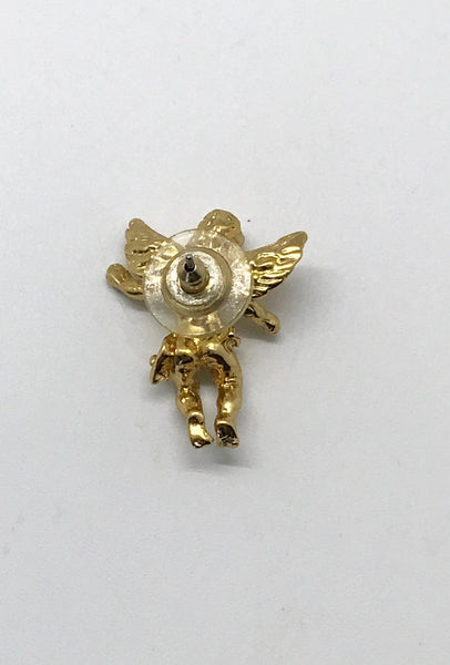 Small Gold Winged Angel Pin - Lamoree’s Vintage