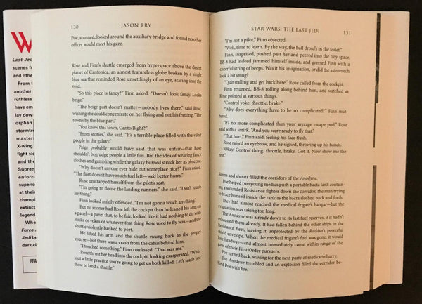 Star Wars "The Last Jedi" Expanded Edition Novel by Jason Fry (2018) - Lamoree’s Vintage