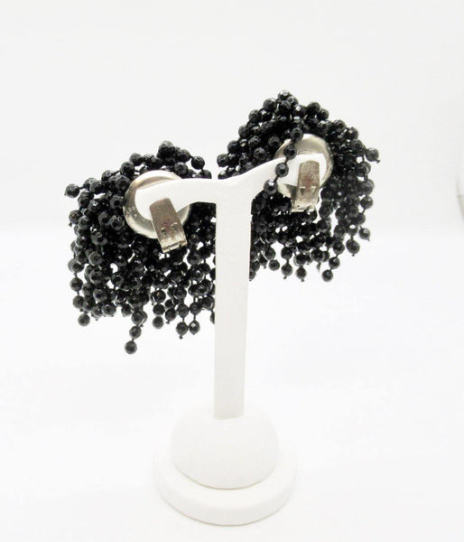 Swinging Black Bead Shoe Clips from West Germany - Lamoree’s Vintage