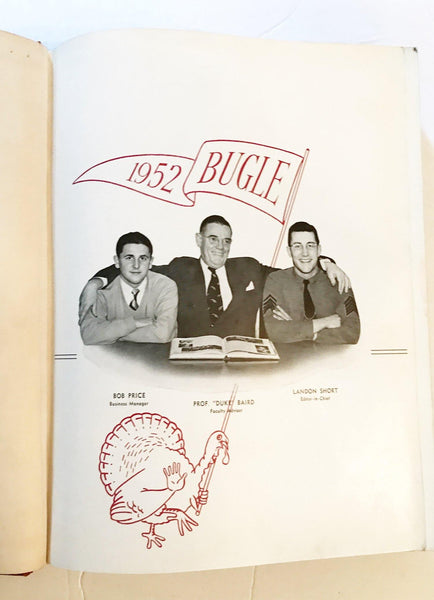 "The Bugle" 1952 Senior Class Yearbook : Vintage Yearbook from Virginia Polytechnic Institute - Lamoree’s Vintage