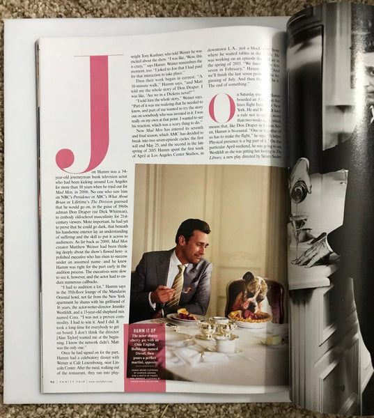 Vanity Fair Magazine Jon Hamm, April 2016 - Lamoree’s Vintage