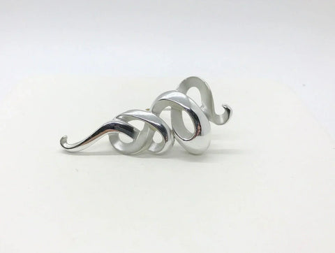 Vintage Swirly Silver Brooch - Lamoree’s Vintage