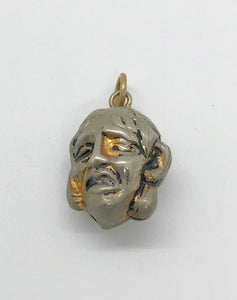 Vintage Comedy and Tragedy Pendant- Charm - Lamoree’s Vintage