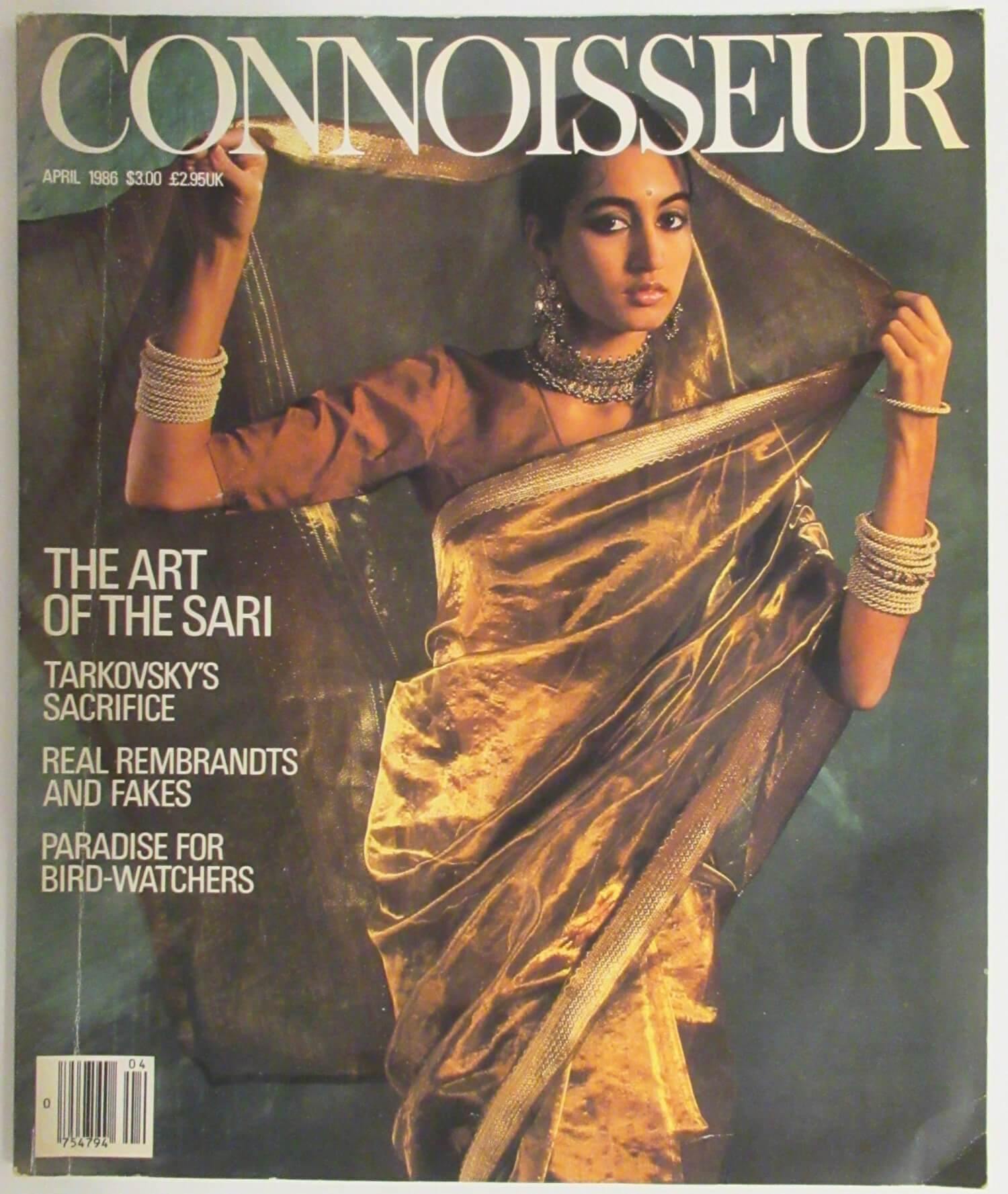 Vintage Connoisseur Magazine April 1986 The Art Of The Sari, Rembrandts - Lamoree’s Vintage