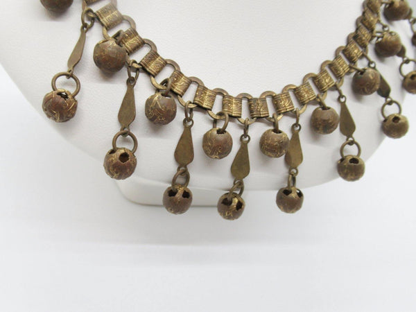 Vintage Etruscan Revival Drop Necklace - Lamoree’s Vintage