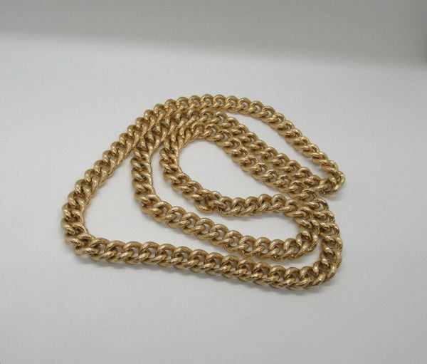 Vintage Gold Tone Heavy Textured Chain Necklace or Belt 36" - Lamoree’s Vintage