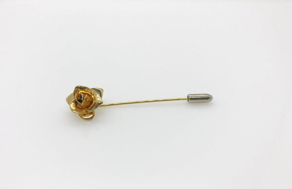 Vintage Golden Rose Stickpin - Lamoree’s Vintage