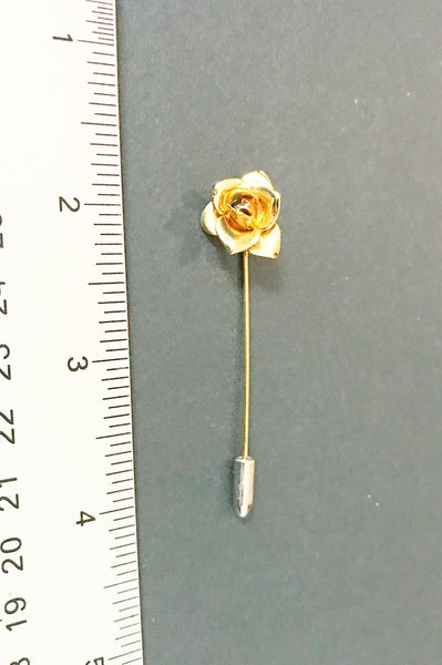 Vintage Golden Rose Stickpin - Lamoree’s Vintage