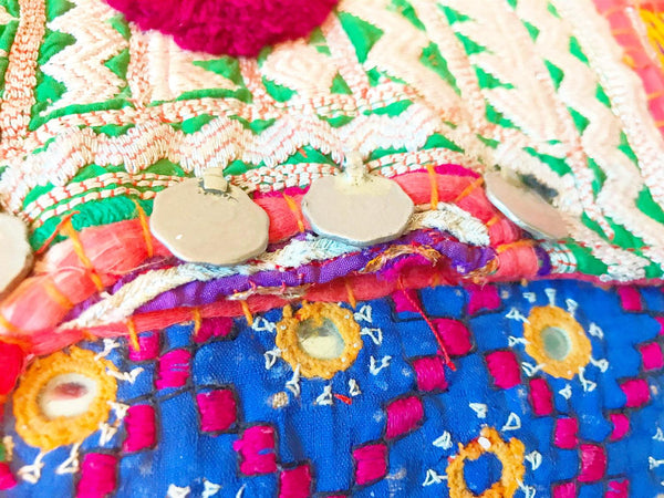 Vintage Handmade Indian Metalwork Embroidered Purse - Lamoree’s Vintage