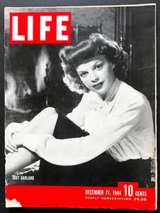 Vintage LIFE Magazine, December 11, 1944 Judy Garland - Lamoree’s Vintage