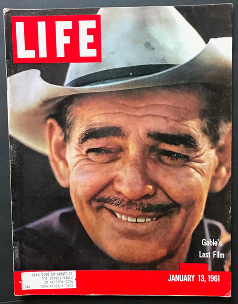 Vintage LIFE Magazine, January 13, 1961 Clark Gable - Lamoree’s Vintage