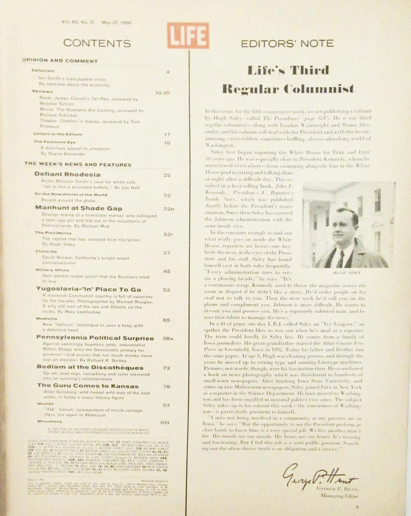Vintage Life Magazine May 27, 1966 – Lamoree's Vintage