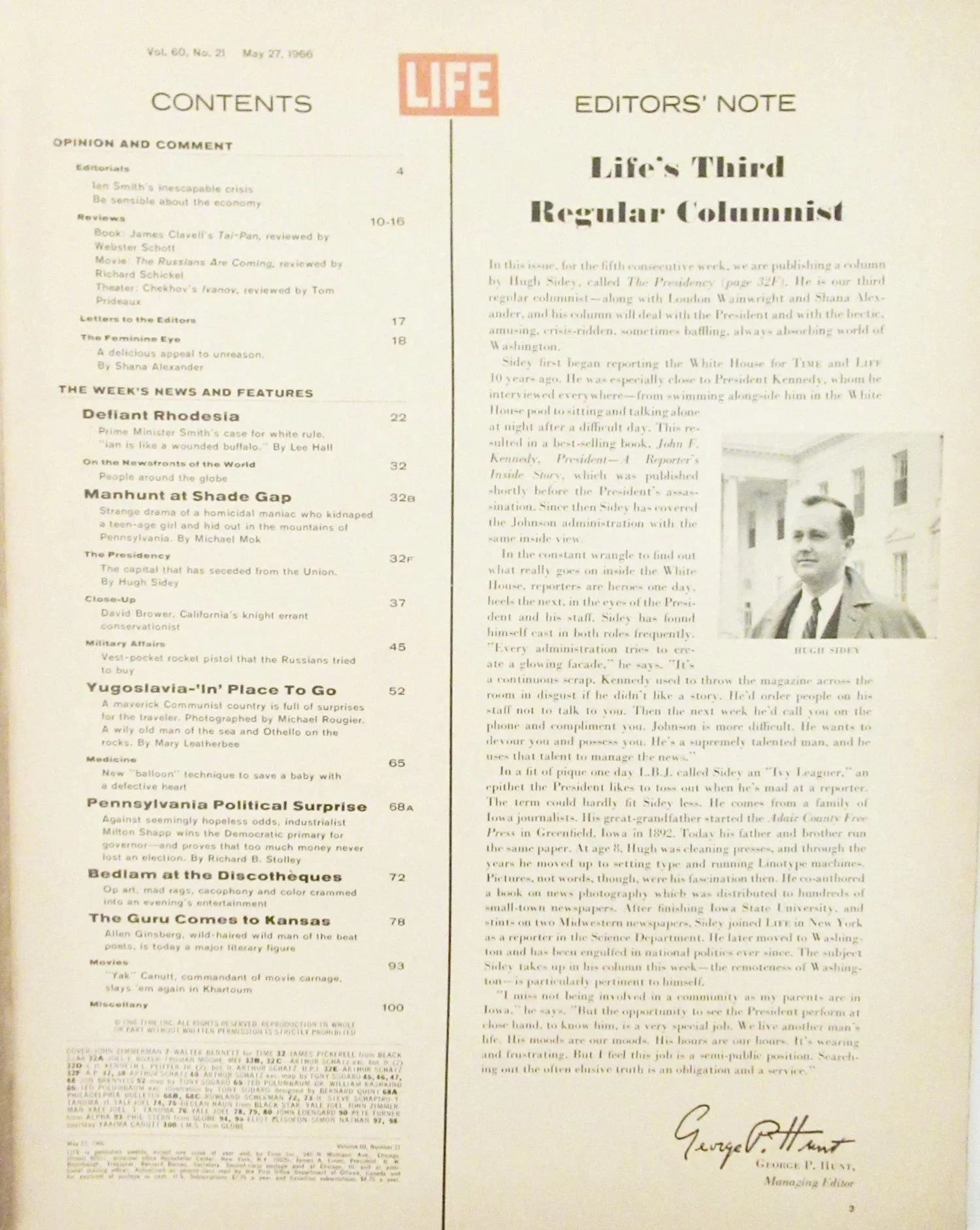 Vintage Life Magazine May 27, 1966 – Lamoree's Vintage