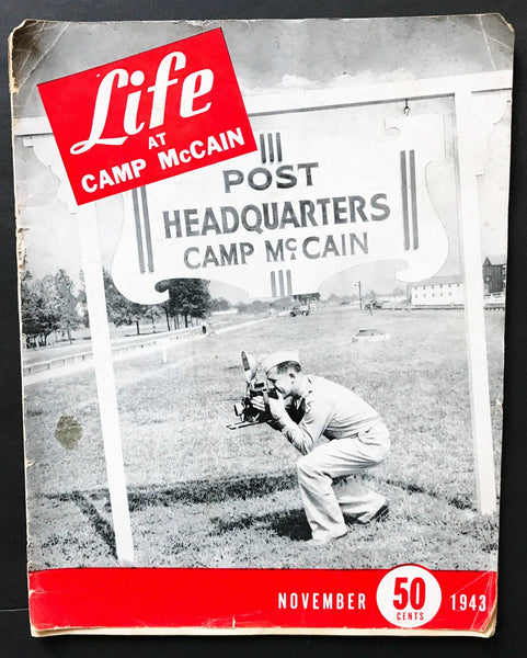 Vintage LIFE Magazine, November 1943, Life at Camp McCain - Lamoree’s Vintage