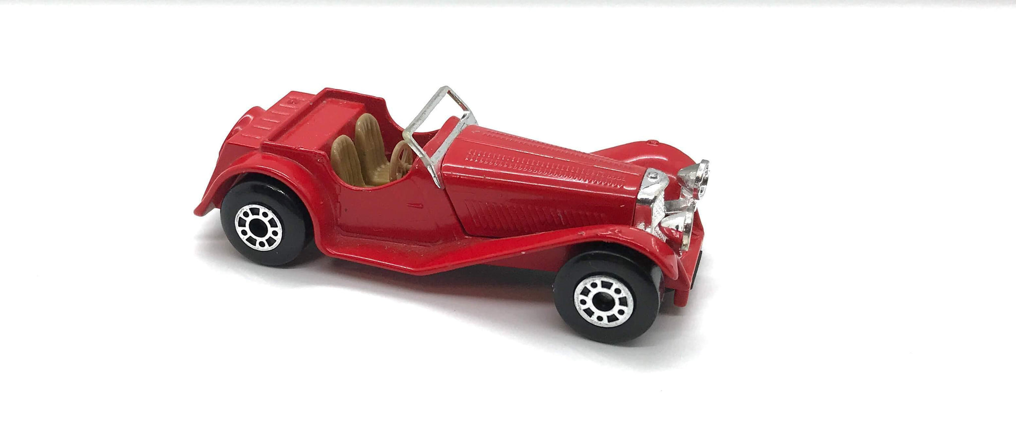 Vintage Matchbox Red SS 100 Jaguar. 1:50 Scale - Lamoree’s Vintage
