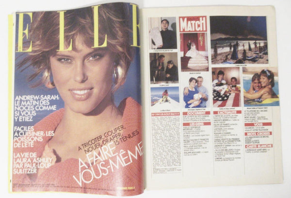 Vintage PARIS MATCH Magazine, 8 August 1986, Royal Wedding: Prince Andrew and Sarah Ferguson Wedding - Lamoree’s Vintage